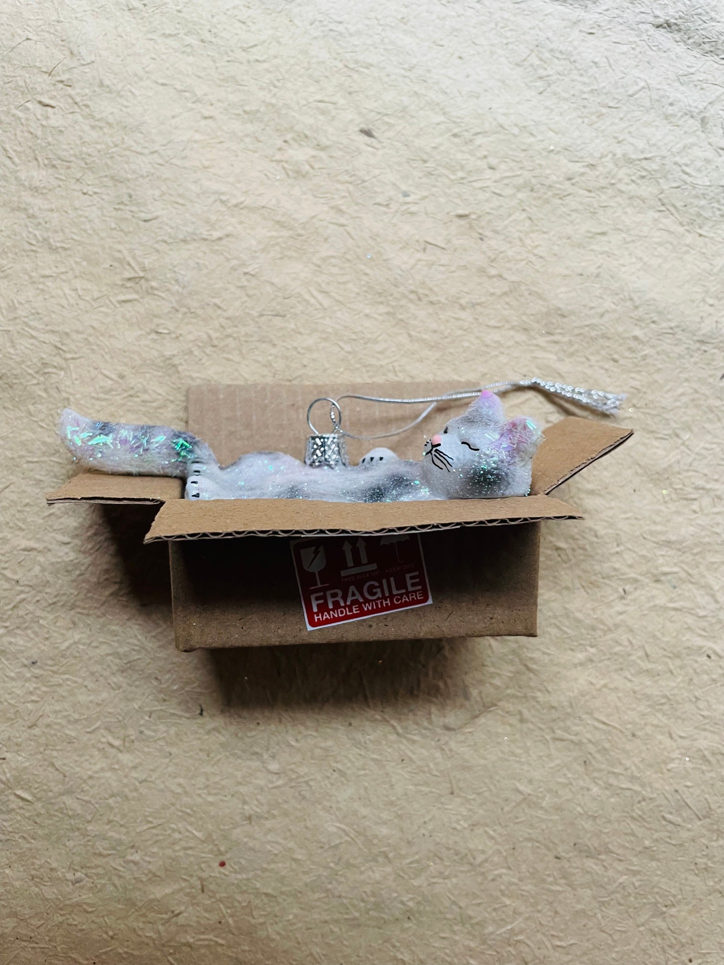 Best Cat Toy Glass Ornament