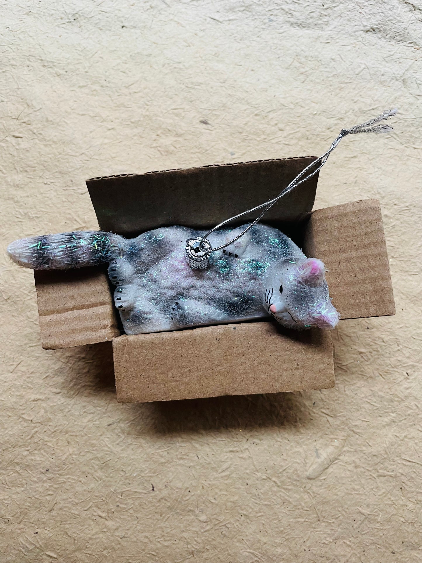 Best Cat Toy Glass Ornament