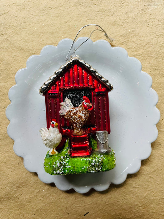 Chicken Coop Ornament