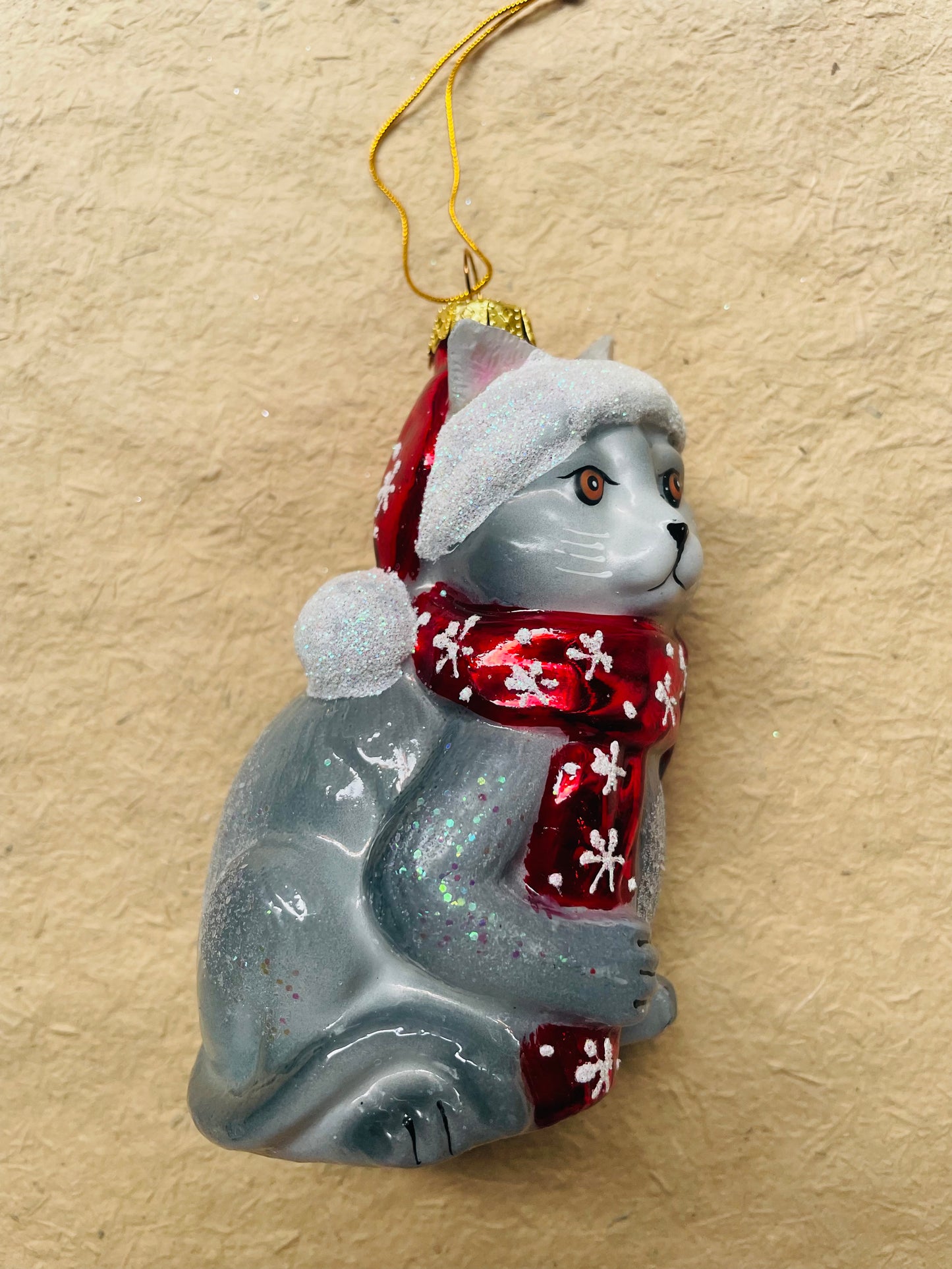 Festive Kitty - Red | Christmas Ornament