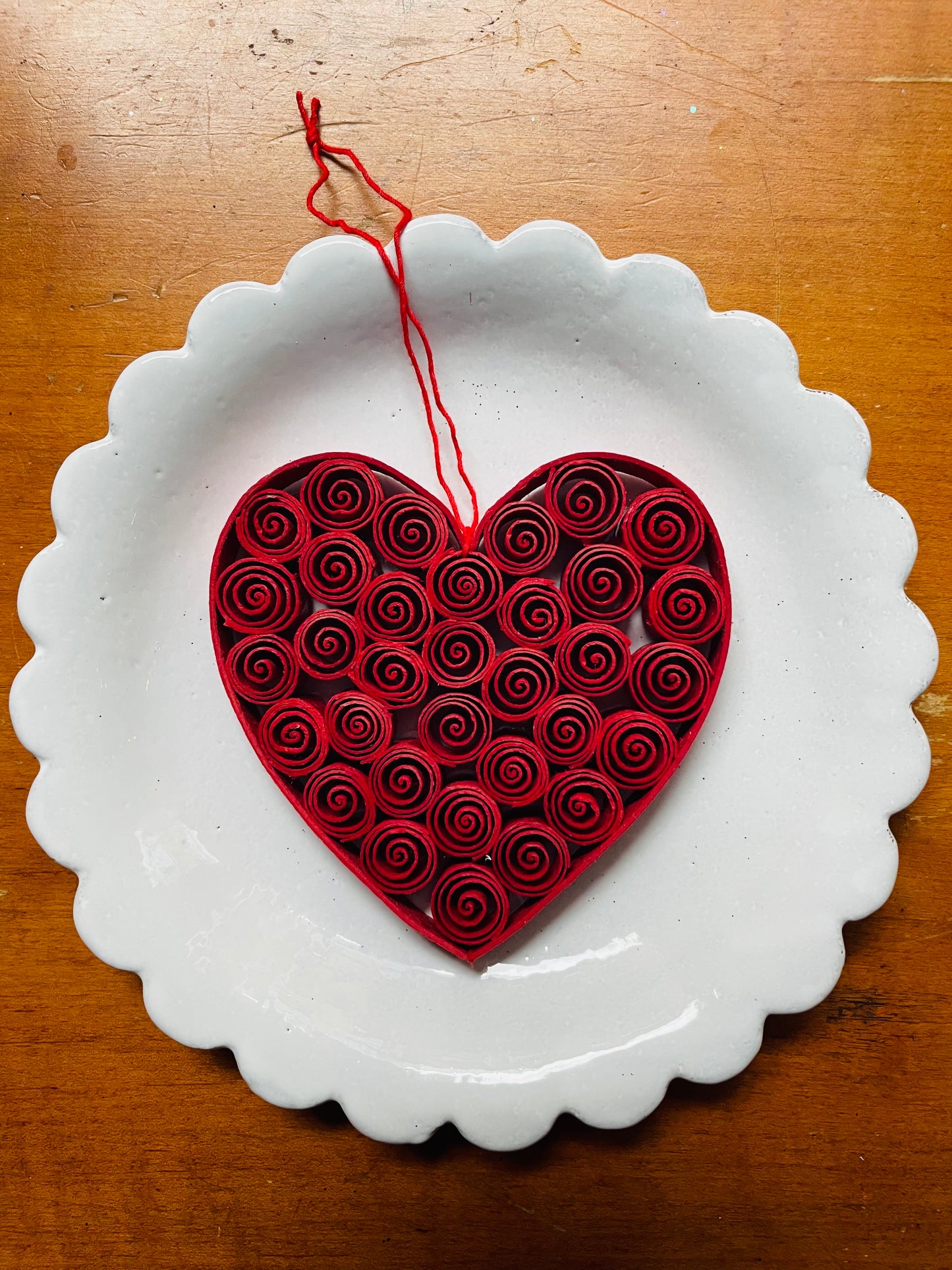 Quilled Heart - Christmas Decoration 2-Pack | Christmas Ornament
