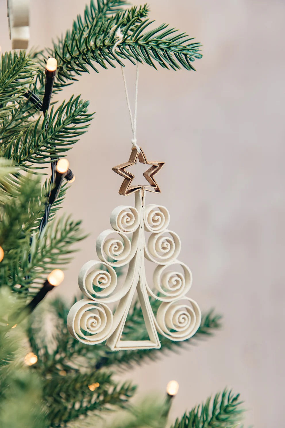 Quilled Fir - Christmas Decoration 2-Pack | Christmas Ornament