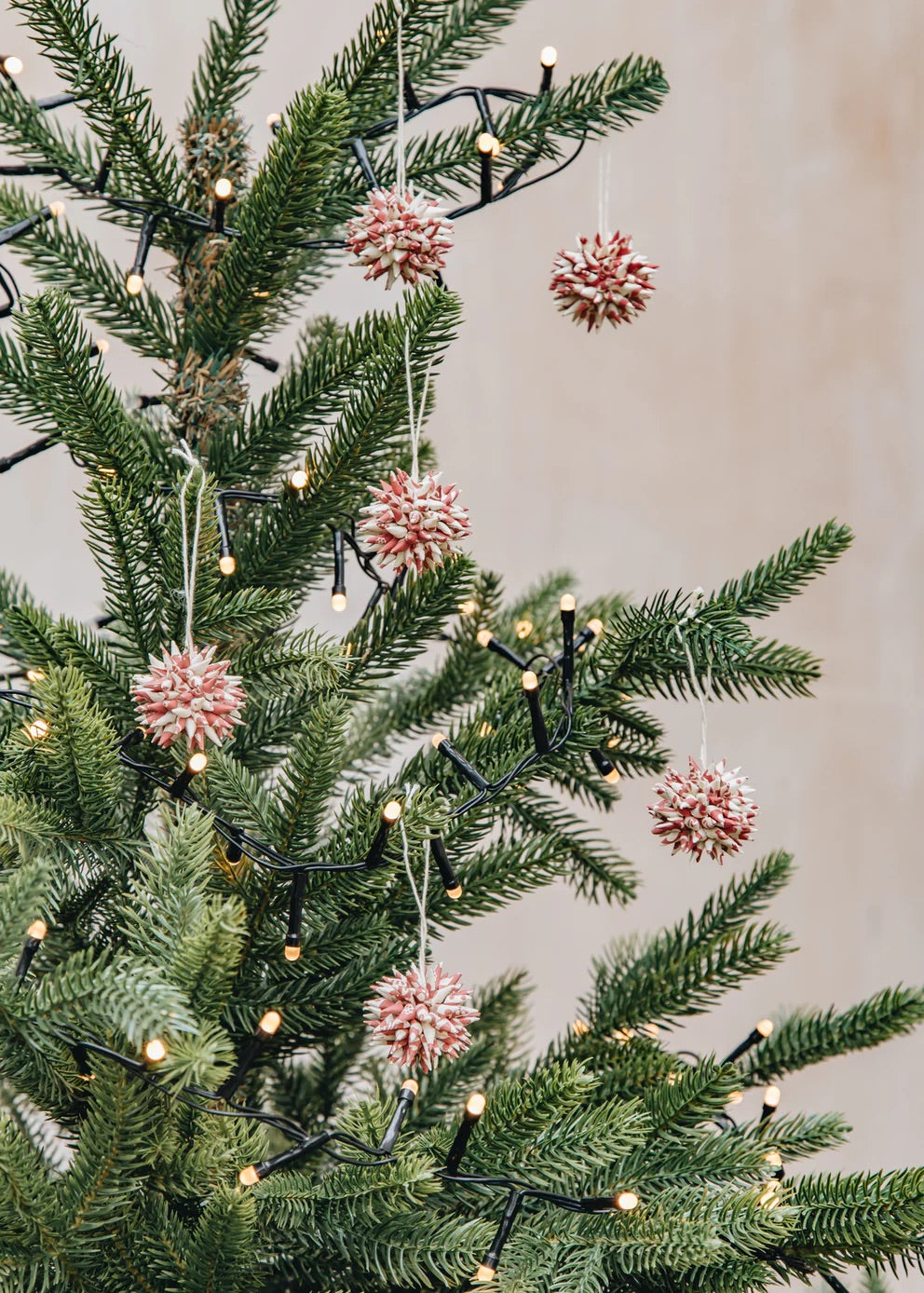 Kotte Mini, 6­ pack, Pink and White | Christmas Ornament