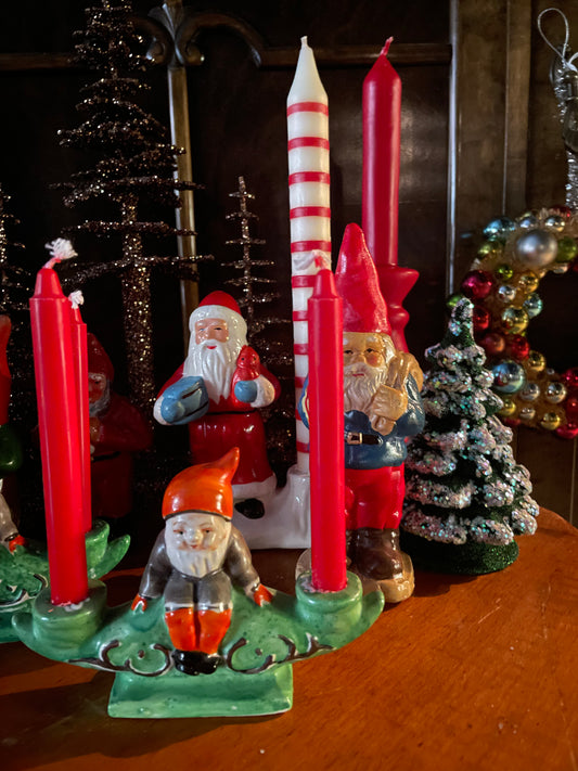 Vintage Scandinavian Nisse Candleholder with Double Tapers