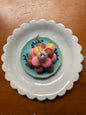 Plated Macarons Glass Ornament – French Patisserie Christmas Delight