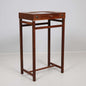 Jan Hallström Display Stand in Mahogany with Glass and Silver