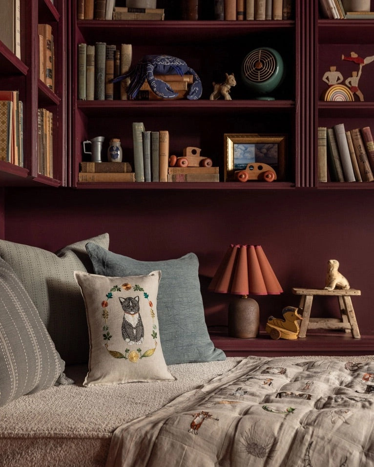 Kitten Cameo Pillow | Coral & Tusk