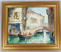 Knut Norman — Venice Canal Scene (Oil on Panel)