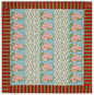 Leopard Stripes Sky - Cotton Cloth 180x180 Lisa Corti | Lisa Corti