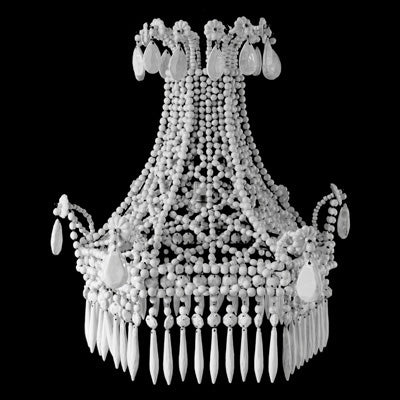 Large White Ceramic Chandelier - Astier de Villatte: Exclusive Pre-Order Item