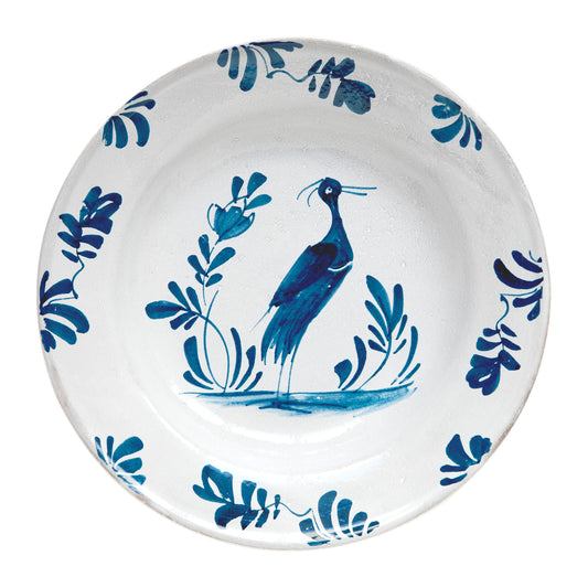 Lambeth Standing Heron Soup Plate, John Derian - Astier de Villatte: Exclusive Pre-Order Item