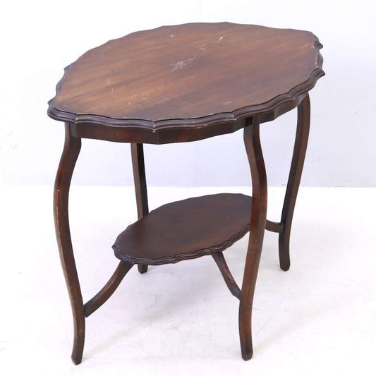 Lamp Table, 1900s, Mahogany Finish, H 71 × L 74 cm