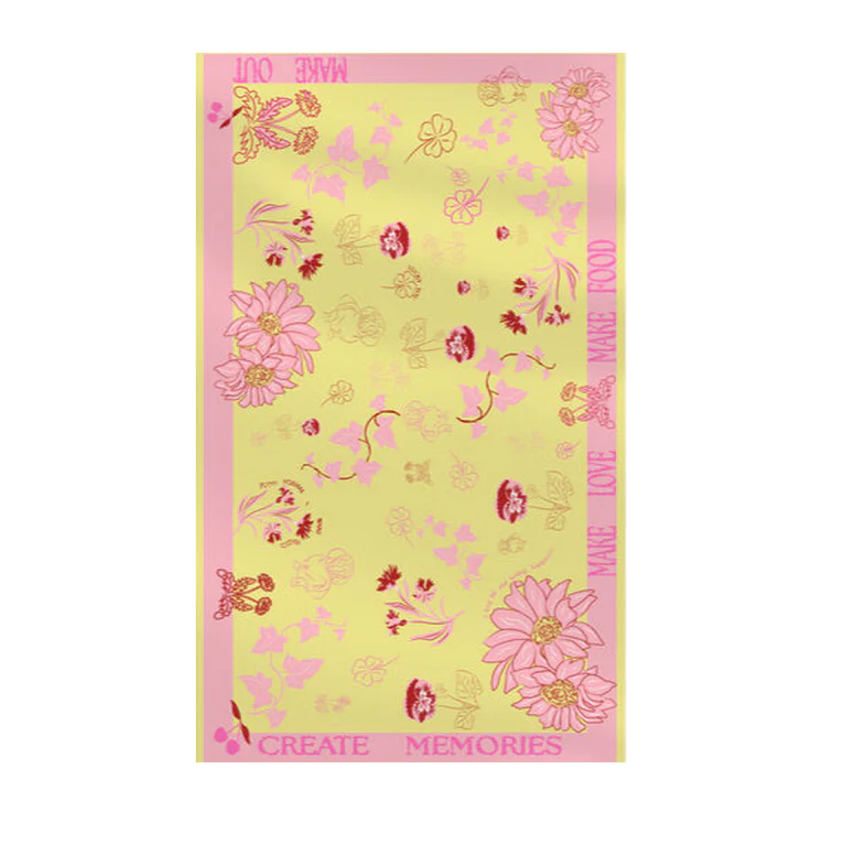 Create Memories Tablecloth (Pink & Yellow) - NojiNoji