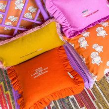 Load image into Gallery viewer, Diana Frill Cushion (Orange) - NojiNoji
