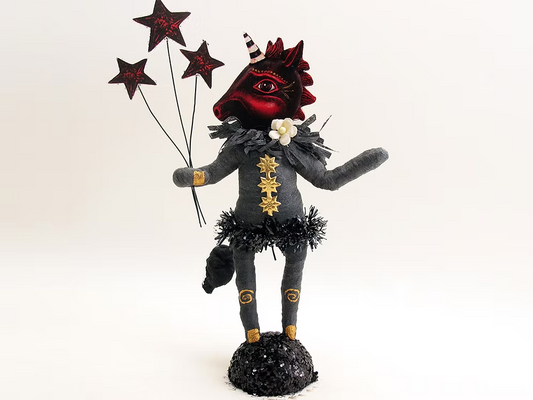 Midnight Unicorn Figure (In Partnership With Johanna Parker Design) | Vintage by Crystal Spun Cotton Ornament