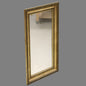 Vintage Mid-20th Century Mirror – Rectangular Gilded Frame with Patina