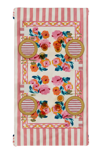 Nizam Flower Cream Pink Napkins | Lisa Corti