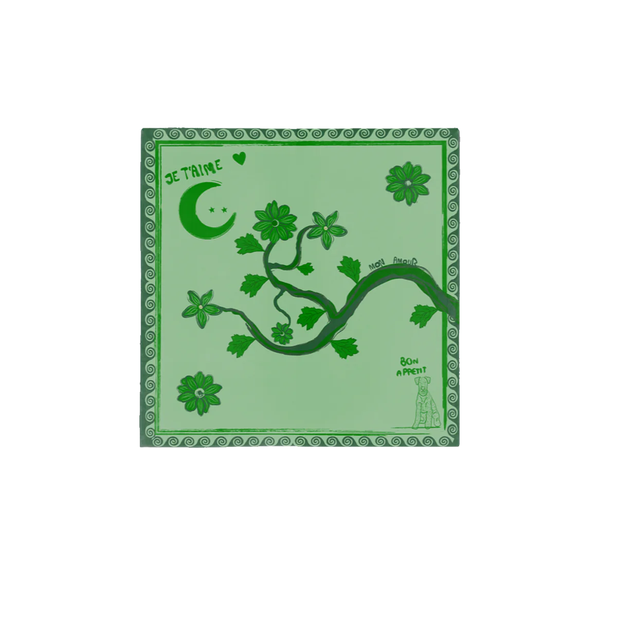 NojiNoji Bon Appetit Napkin (Green)