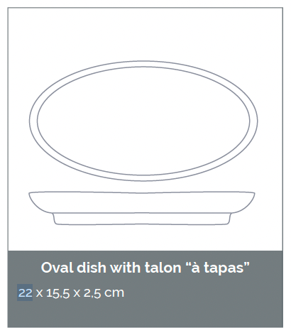 Shanghai Clay Mix | Atelier Saint André Perrin - Oval dish with foot