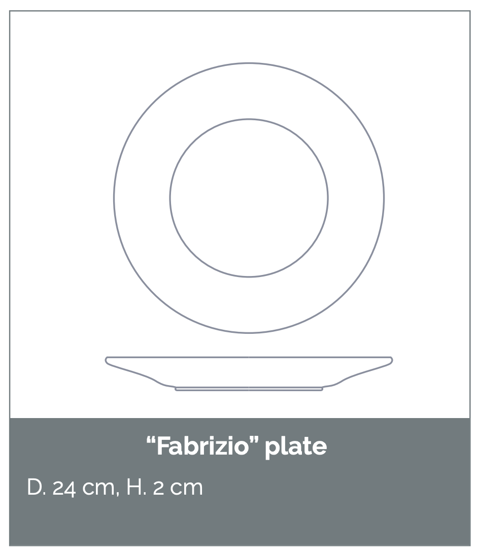 “Fabrizio” Plate Cachemire - Atelier Saint André Perrin - Special Order