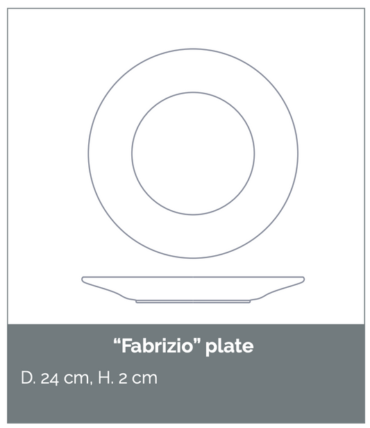 “Fabrizio” Plate Fayoum - Atelier Saint André Perrin - Special Order