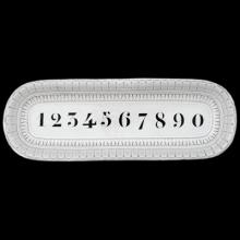 Numbers Platter by Astier de Villatte, alternate view