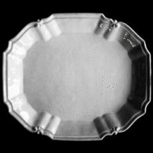 Large Régence Platter by Astier de Villatte, alternate view