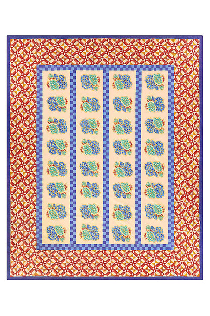 Positano Red Tiles - Tablecloth 220x270 | Lisa Corti