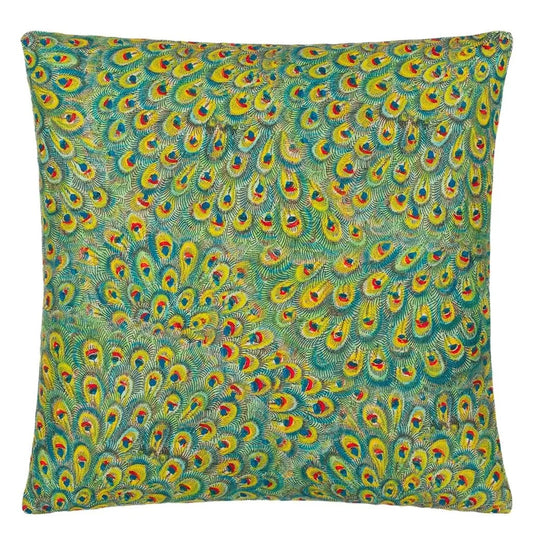 Peacock Emerald Cushion - John Derian