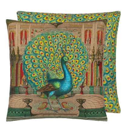 Peacock Emerald Cushion  | John Derian