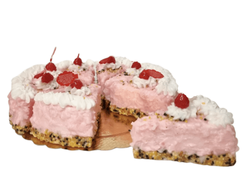 Cherry - Torta/Fette Ciliege Wax Candle - Cake Slice | Cereria Introna