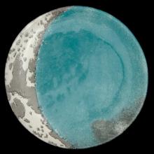 John Derian Small Blue Crescent Moon Plate by Astier de Villatte, B2B product view