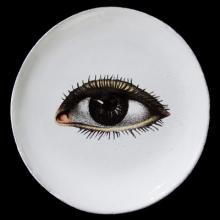 John Derian Small Left Eye Plate by Astier de Villatte, B2B product view