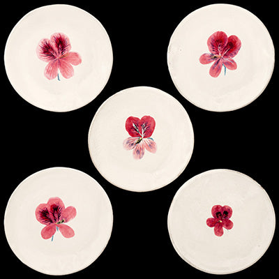 John Derian Small Pelargonium Plate | Astier de Villatte: Exclusive Pre-Order Item