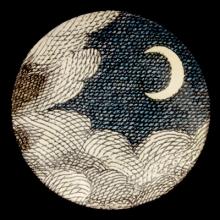 John Derian Small Cloud & Crescent Moon Plate by Astier de Villatte, B2B product view