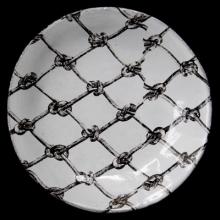 John Derian Small Provincetown Fishnet Plate by Astier de Villatte, B2B product view
