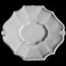 Régence Saucer, set of 6 by Astier de Villatte, B2B view on black background