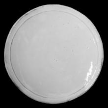 Simple Saucer for Chocolate Cup, set of 6 by Astier de Villatte, B2B view on black background