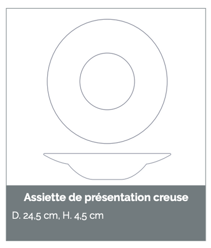 Bora Bora Hollow Charger Presentation Creuse | Atelier Saint André Perrin