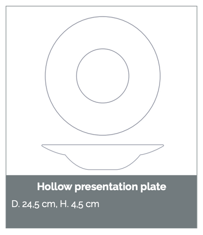 Bora Bora Hollow Charger Presentation Creuse | Atelier Saint André Perrin
