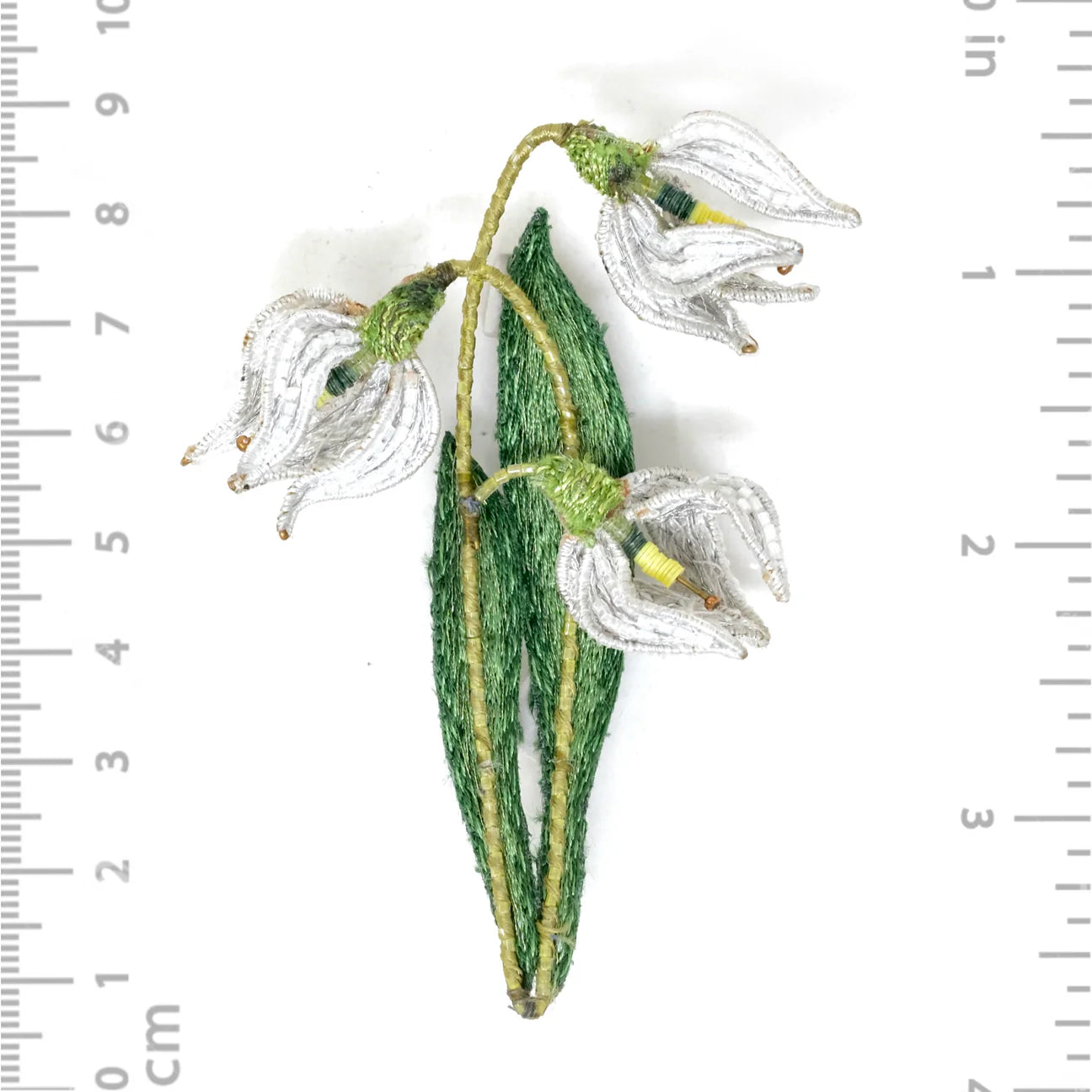 Snowdrop Flower Brooch Pin | Trovelore