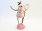 Strawberry Child Figure (Vintage Glass Strawberry) | Vintage by Crystal Spun Cotton Ornament