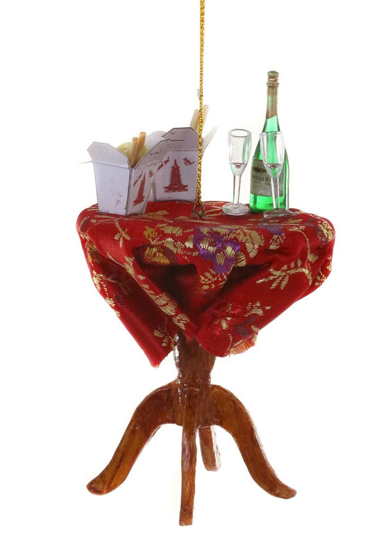Take Out For Two Ornament – Paper Mache Chinese Takeout Christmas Decoration
