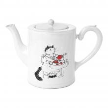 Grace Coddington Teapot "Blanket's Tea", handmade ceramic by Astier de Villatte