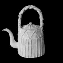 Teapot with Braided Handle, Setsuko, handmade ceramic by Astier de Villatte