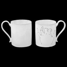Lou Doillon Cup, Vertical Hand, handmade ceramic by Astier de Villatte