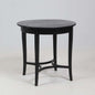 Round Ebonized Wooden Side Table