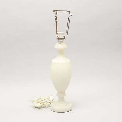 Alabaster Table Lamp with Shade, 20th Century