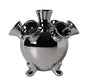Chrome Cylinder Vase 16cm | Heinen Delfts Blauw