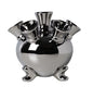 Chrome Cylinder Vase 18.5cm | Heinen Delfts Blauw